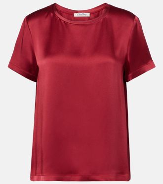 Tシャツ・カットソー Max Mara SEGALE - Viscose blend sweater with logo Max Mara 'segale' Black Viscose Blend T-shirt | italist
