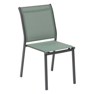 Hesperide Silla Apilable Essentia Verde Oliva Y Grafito - Hesp&eacute;ride
