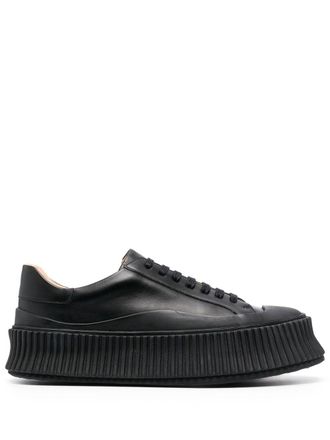 Jil Sander low-top lace-up sneakers - Black