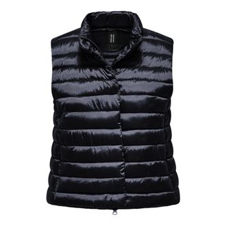 Bomboogie Gilet in nylon cerato - - Jackets - Donna - Blu - M