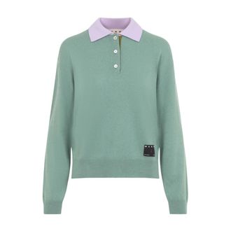 Marni Dames, Truien, Groen, Maat: XS Kasjmier