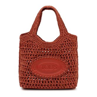 Tod's Tods, Handbags, female, Brown, Size: ONE SIZE Ebl Due Manici Mini