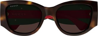 Gucci Sunglasses Gg2115 S 002 Brown Green/Brown Woman