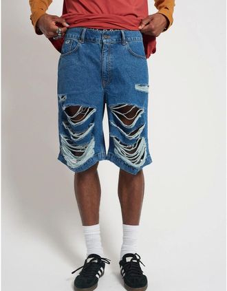 The Ragged Priest Mens Rag Feral Shorts - Navy - Size: 32/36