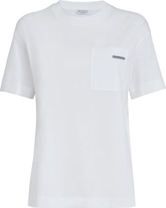 Brunello Cucinelli Cotton jersey T-shirt in White at Nordstrom, Size Xx-Small Eu