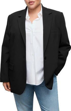 Mango Straight Suit Jacket in Black at Nordstrom, Size Xx-Large