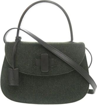 Gucci Pre-owned Vintage Schoudertas - Dames - Vintage Handtas - Groen - ONE Size - Leer - Vintage