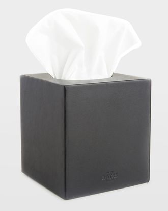 Royce Leather Personalized Leather Tissue Box Cover