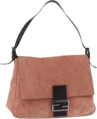 Fendi Pre-owned Shoulder Bags, female, Pink, Size: ONE SIZE Pre-owned Vintage Shoulder Bag