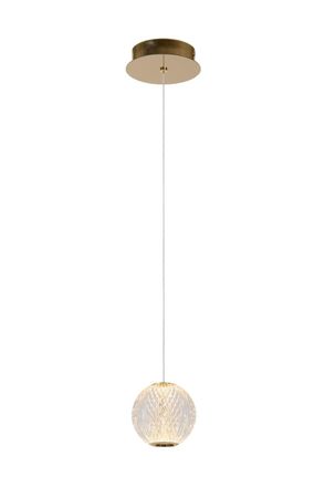 Lucide L&aacute;mpara colgante de acr&iacute;lico con 1 led integrado, transparente