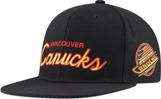 Mitchell & Ness Mens Mitchell & Ness Black Vancouver Canucks Core Team Script 2.0 Snapback Hat at Nordstrom