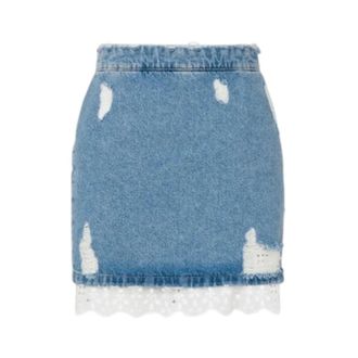 Moschino Denim Skirts, female, Blue, Size: W30 Denim Skirt