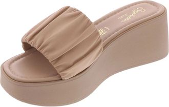 Seychelles Womens Seychelles Coney Island Sandals Vachetta Leather Wedge Heel HTAT492