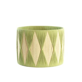 Light & Living Pantalla De L&aacute;mpara - Hannah - Verde - Textil - - Light&living