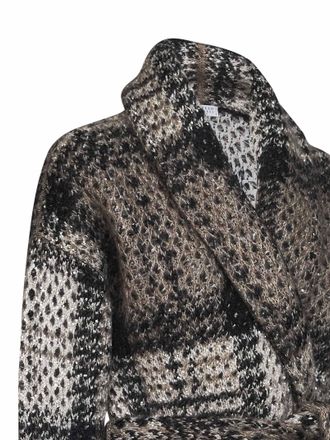 Brunello Cucinelli Sequin-Embellished Tartan Cardigan - Multicolor