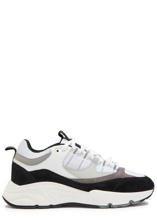 Cleens Aero Runner Panelled Mesh Sneakers - Black - 43.5 (IT43.5 / UK9.5)