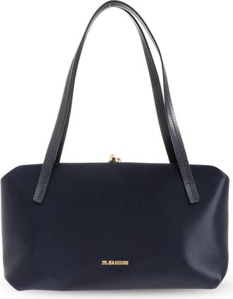 Jil Sander Goji Pillow Small Bag - Dames - Schoudertassen - Blauw - ONE Size - Leer - Tassen