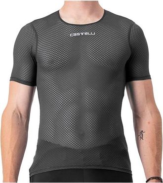 Castelli Pro Mesh 2.0 Short Sleeve Velounterhemd f&uuml;r Herren | grau