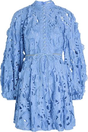 Zimmermann Patience Floral-embroidered Cotton Mini Dress - Multicoloured 1 - 4 (UK 16 / XL)