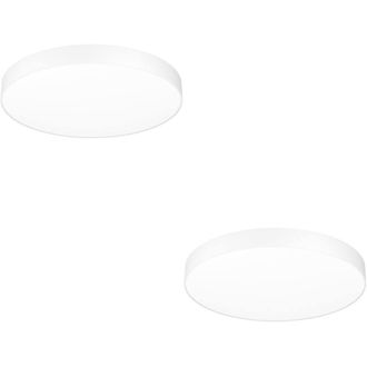 Loops 2 PACK Minimalist White Ceiling Light for Indoor Space - Semi Flush