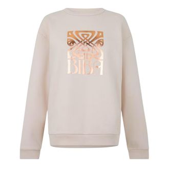 Biba Dames-sweatshirt met grafische print en relaxte pasvorm (Cr&egrave;me)