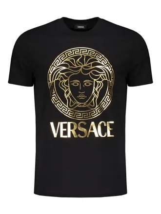 Versace Katoenen T-shirt - Zwart