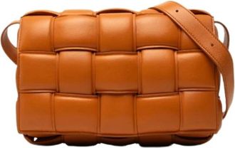 Bottega Veneta Pre-owned Padded Cassette - Dames - Vintage Schoudertas - Oranje - ONE Size - Leer - Vintage
