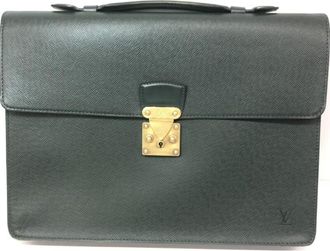 Louis Vuitton Taiga Green Briefcase (Pre-Owned)