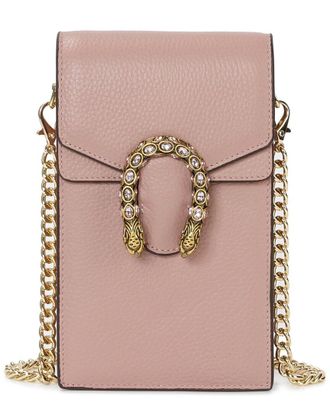 Tiffany & Fred Dragon Crystal Leather Phone Bag