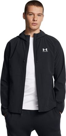 Under Armour Windbreaker UNDER ARMOUR UA VIBE WOVEN JACKET, Herren, Gr. L, schwarz,, wei&szlig;, Obermaterial: 87% Polyester, 13% Elasthan, Jacken Windbreaker, mit Elast