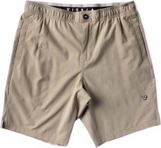 Vissla Mens Alto Eco Shorts In Dark Khaki