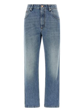 Brunello Cucinelli Jeans met vijf zakken - Blauw