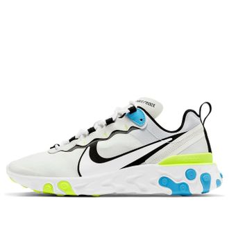 Nike React Element 55 White Blue Fury Volt CZ8652-104