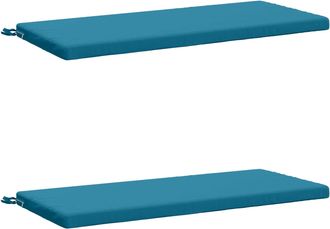 vidaXL Cojines Para Banco De 2 Piezas Soest 2 Uds. 100% Poli&eacute;ster Vidaxl