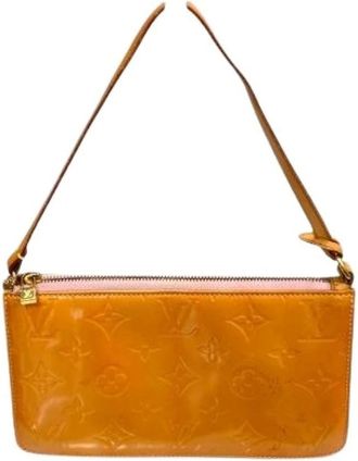 Louis Vuitton Pre-owned Shoulder Bags, female, Orange, Size: ONE SIZE Pre-owned Monogram Vernis Handbag