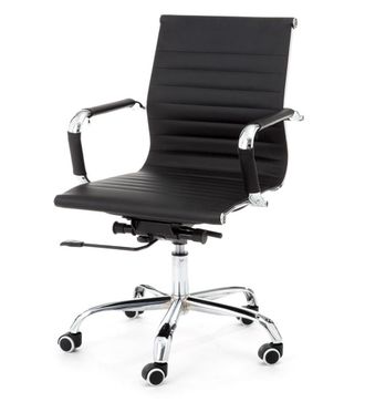 Oresteluchetta Silla de oficina en polipiel negra cm al.93/103 x l.56 x p.63