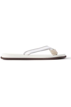 Brunello Cucinelli Pool Grosgrain Flip Flops