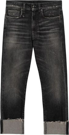 R13 Boyfriend Jean - Dames - Cropped Jeans - Zwart - W23 - Katoen - Jeans