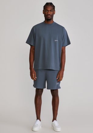 Siksilk Mens Grey T-Shirt and Shorts Set XXL