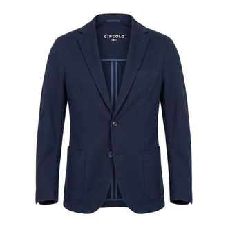 Circolo 1901 Blazer Premium Piquet - male - Circolo 1901 - Blazers - Blue - 3XL - Jackets