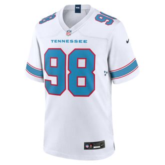 Nike Jeffery Simmons Tennessee Titans Nike Mens NFL Game Jersey in White | 67NM0IUY9VF-4QK