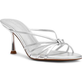 Steve Madden Edna Slide Sandal in Silver at Nordstrom, Size 7