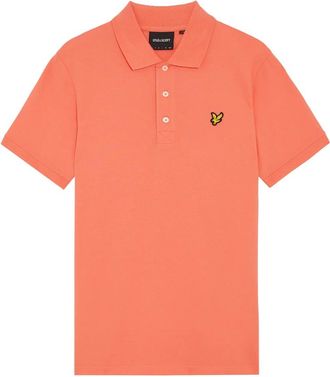 Lyle & Scott Plain Polo Shirt - Heren - Polos - Oranje - L - Katoen - Tops