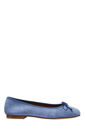 Margaux Eyewear The Demi Flat in Denim Suede at Nordstrom, Size 41.5