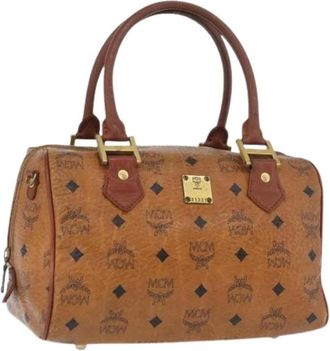 MCM Pre-owned Handbags, female, Brown, Size: ONE SIZE Pre-owned Hand Bag