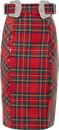 Philipp Plein Short Skirt Tartan