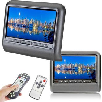 Trade Shop Trade Shop - Coppy Monitor Dvd Av 9 Pollici Poggiatest Auto Monitor Universale Usb Sd Av
