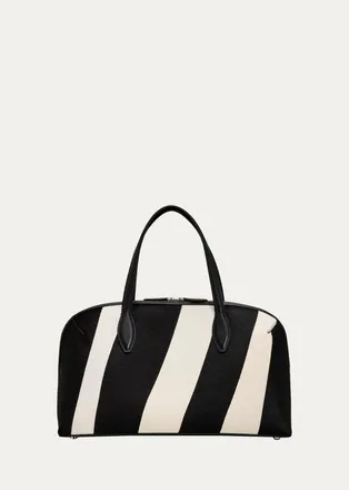 Toteme Day Zebra-Print Calf Hair Tote Bag
