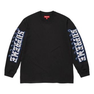 SUPREME FW25 Intarsia Sleeve L/S Top Black SUP-FW25-111-BLK