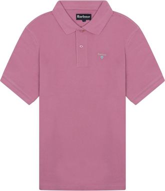 Barbour Pink Shirt Collar Polo